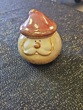 Ceramic Santa Gnome Candle